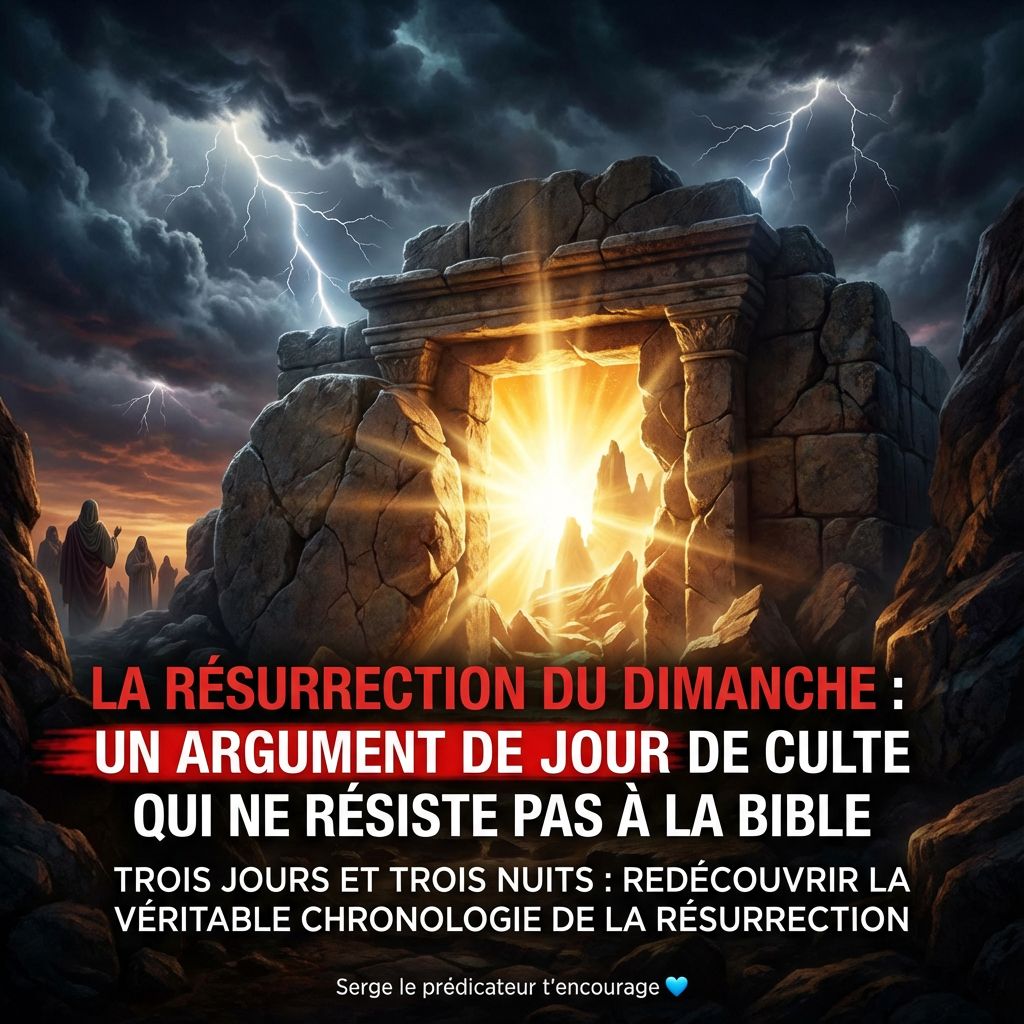 La RÉSURRECTION du dimanche : un argument de jour de culte qui ne résiste pas à la Bible