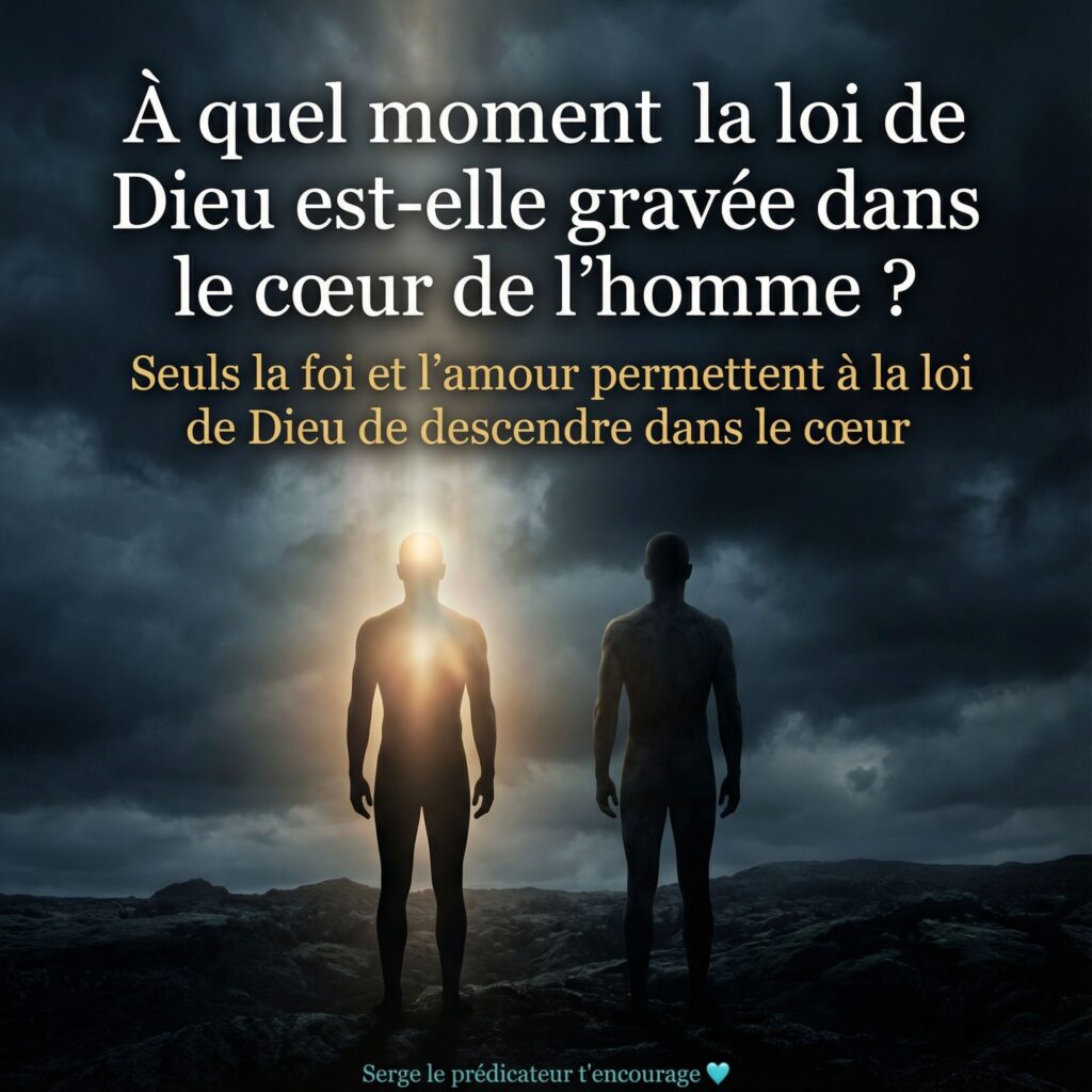À quel moment la loi de Dieu est-elle gravée dans le cœur de l’homme