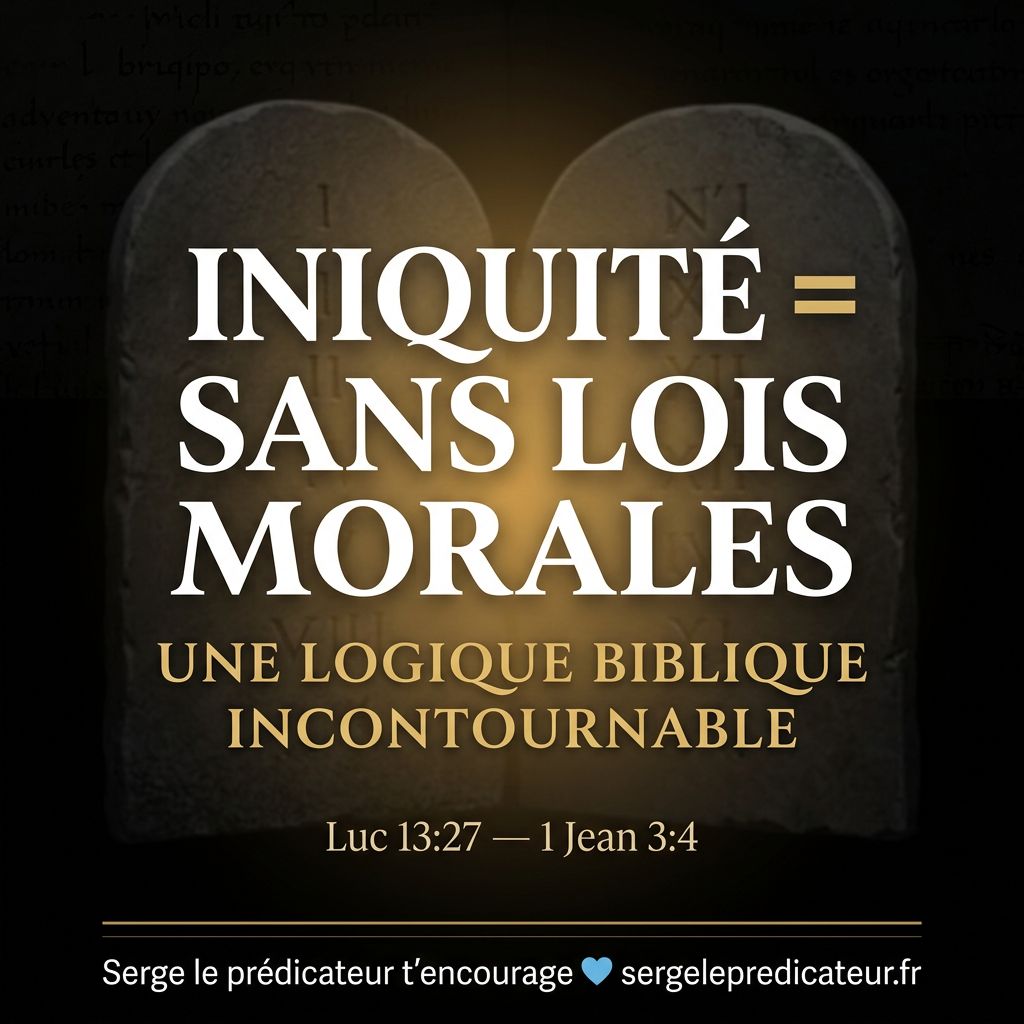 INIQUITÉ = SANS LOIS MORALES