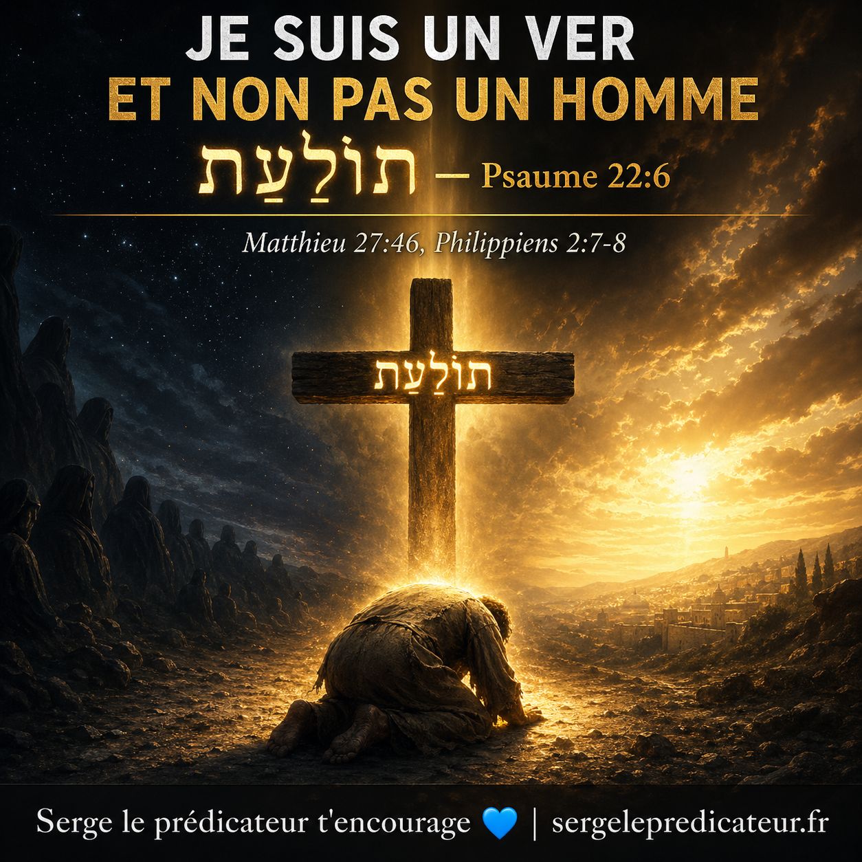 Je suis un ver et non pas un homme