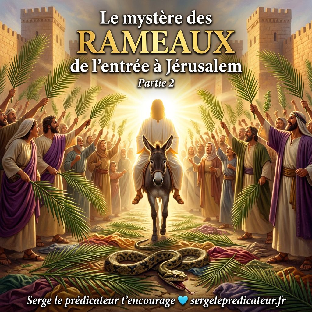 Le mystère des RAMEAUX de l'entrée à Jérusalem