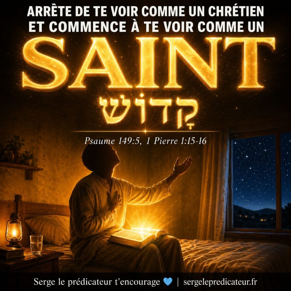Arrête de te voir comme un chrétien et commence à te voir comme un saint