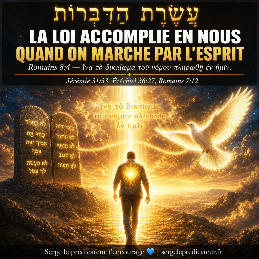 La loi accomplie en nous quand on marche par l'Esprit