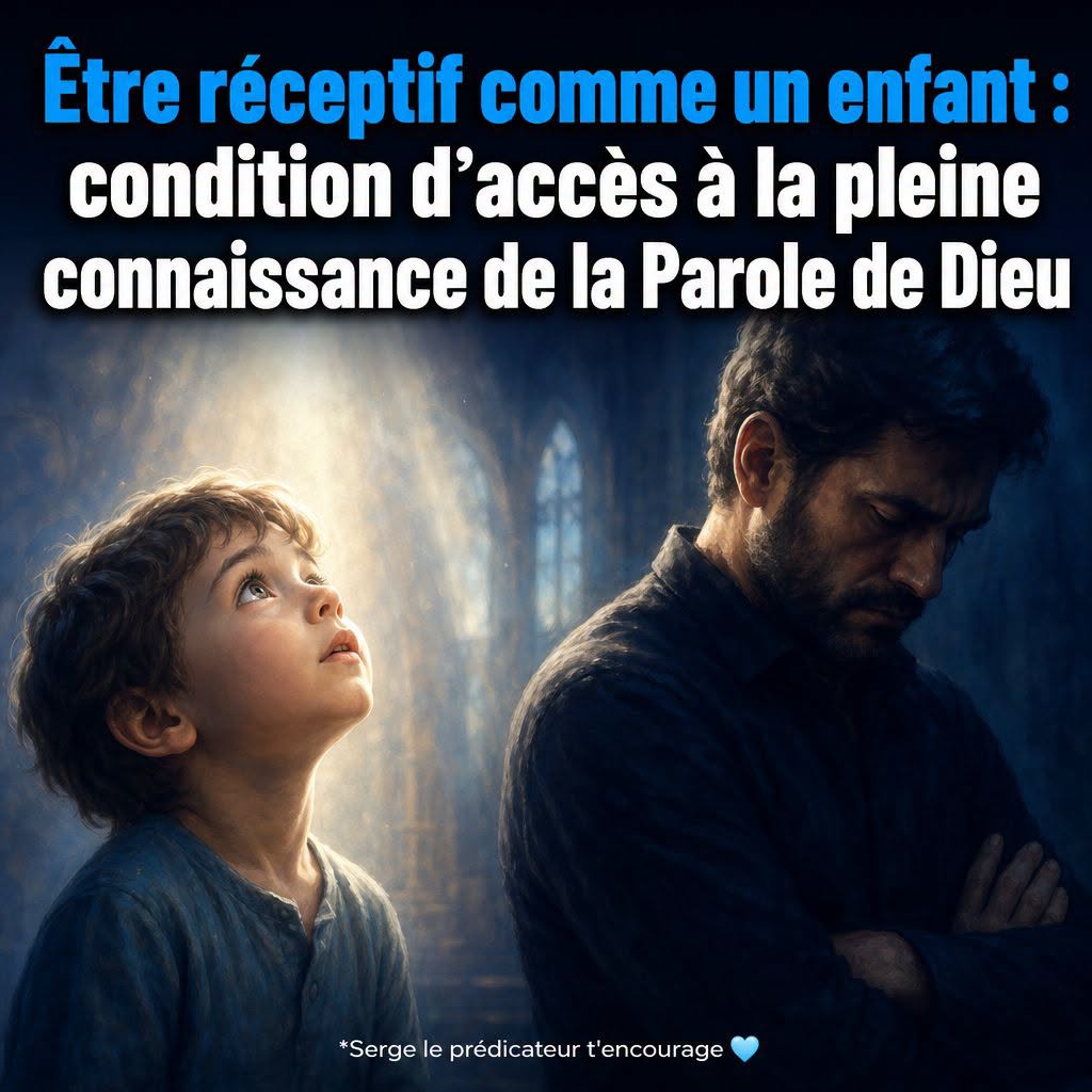 tre réceptif comme un enfant : condition d'accès à la pleine connaissance de la Parole de Dieu