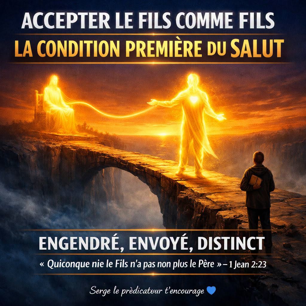 ACCEPTER LE FILS COMME FILS : LA CONDITION PREMIÈRE DU SALUT
