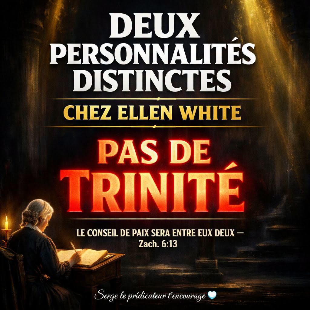 Deux personnalités distinctes, pas de Trinité chez Ellen White, ce que le Désir des Siècles confirme