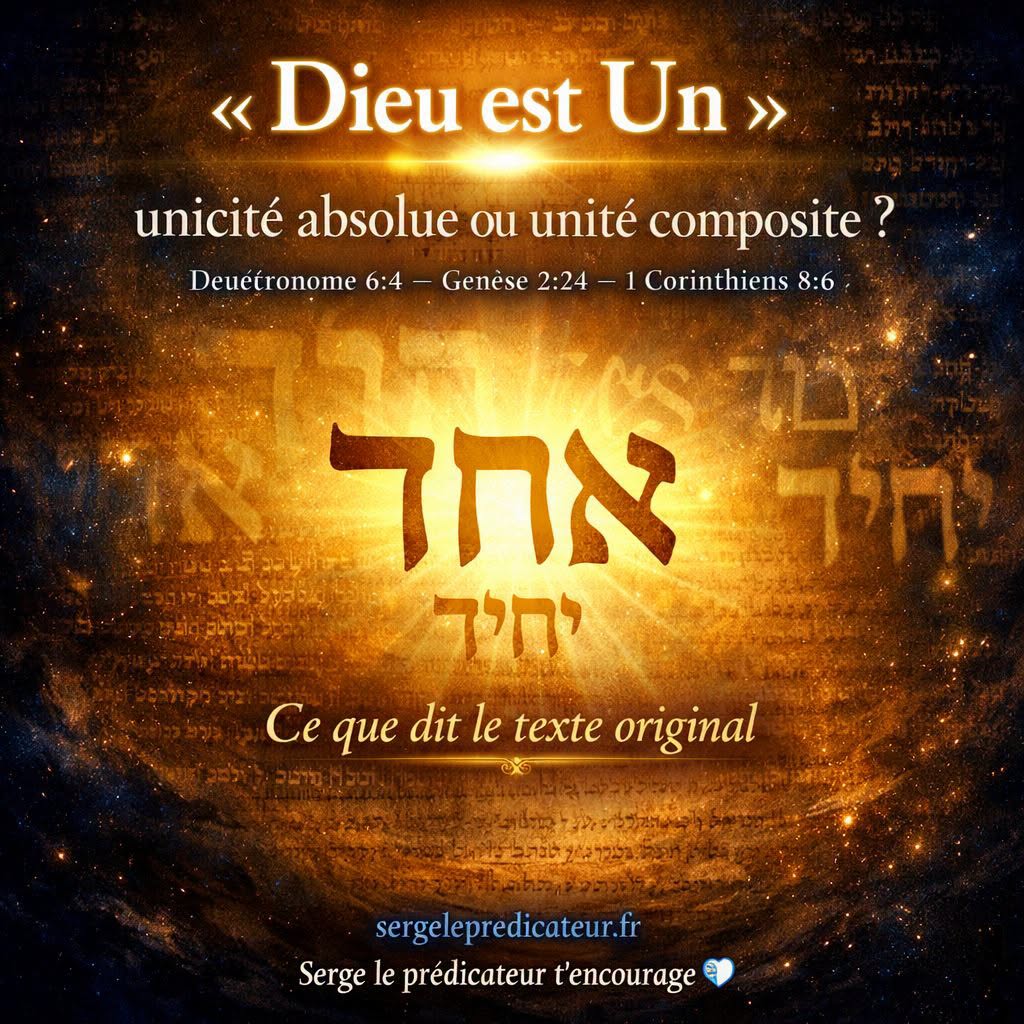 « Dieu est Un » : unicité absolue ou fusion de personnes ? Ce que dit le texte original