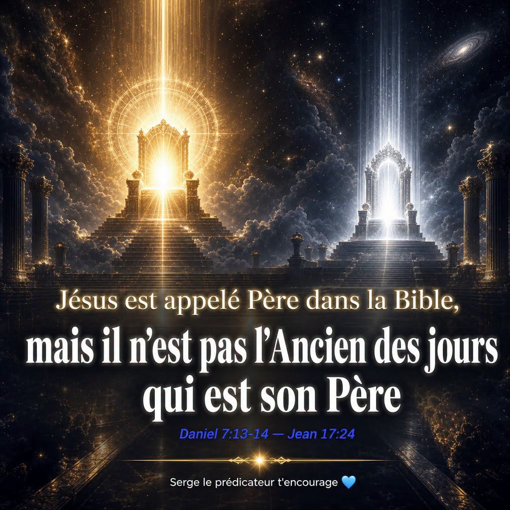 Jésus est appelé Père dans la Bible, mais il n'est pas l'Ancien des jours qui est son Père