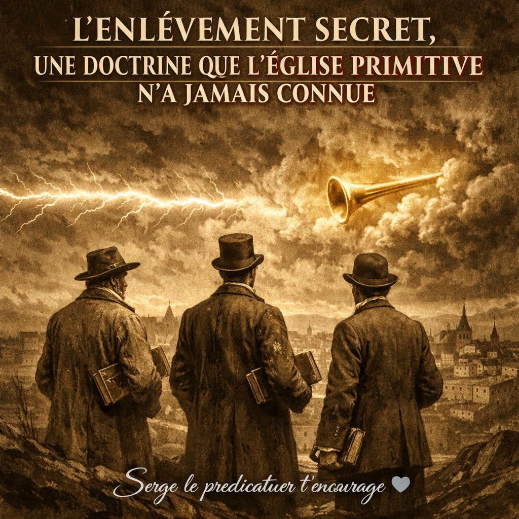 L'ENLÈVEMENT SECRET, UNE DOCTRINE QUE L'ÉGLISE PRIMITIVE N'A JAMAIS CONNUE
