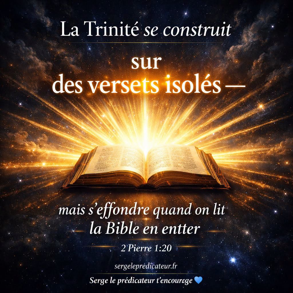 La Trinité se construit sur des versets isolés