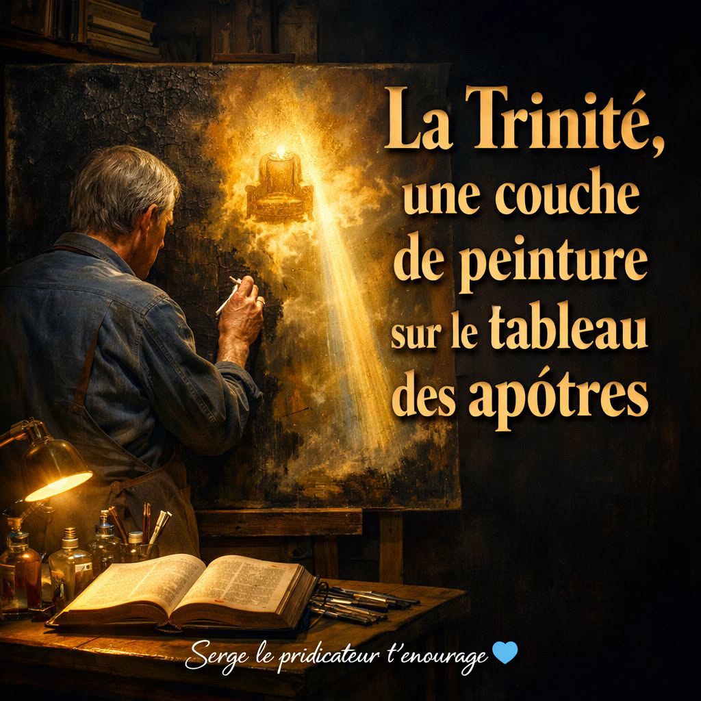 La Trinité, une couche de peinture sur le tableau des apôtres