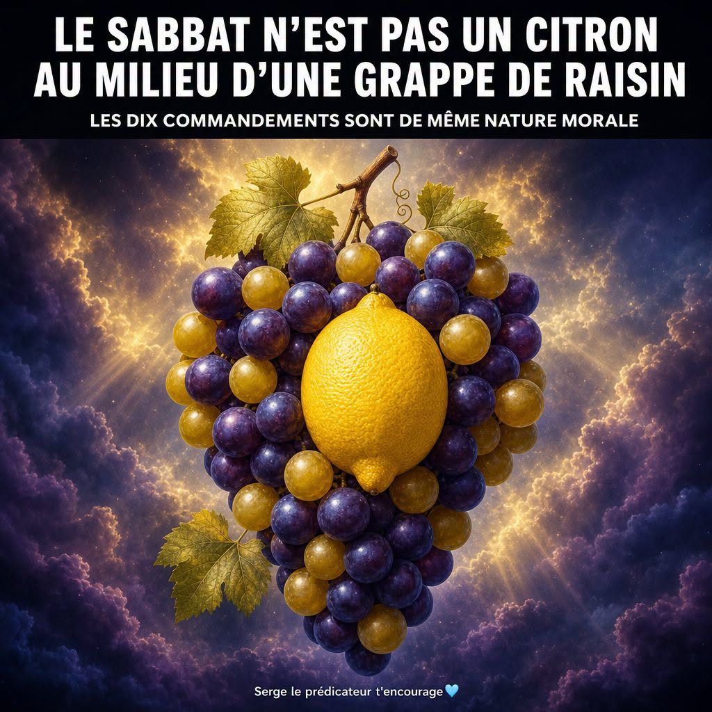 Le Sabbat n'est pas un citron au milieu d'une grappe de raisin