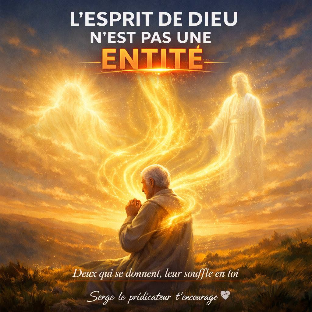 L'esprit de Dieu n'est pas une entité, et c'est ta propre Bible qui le montre