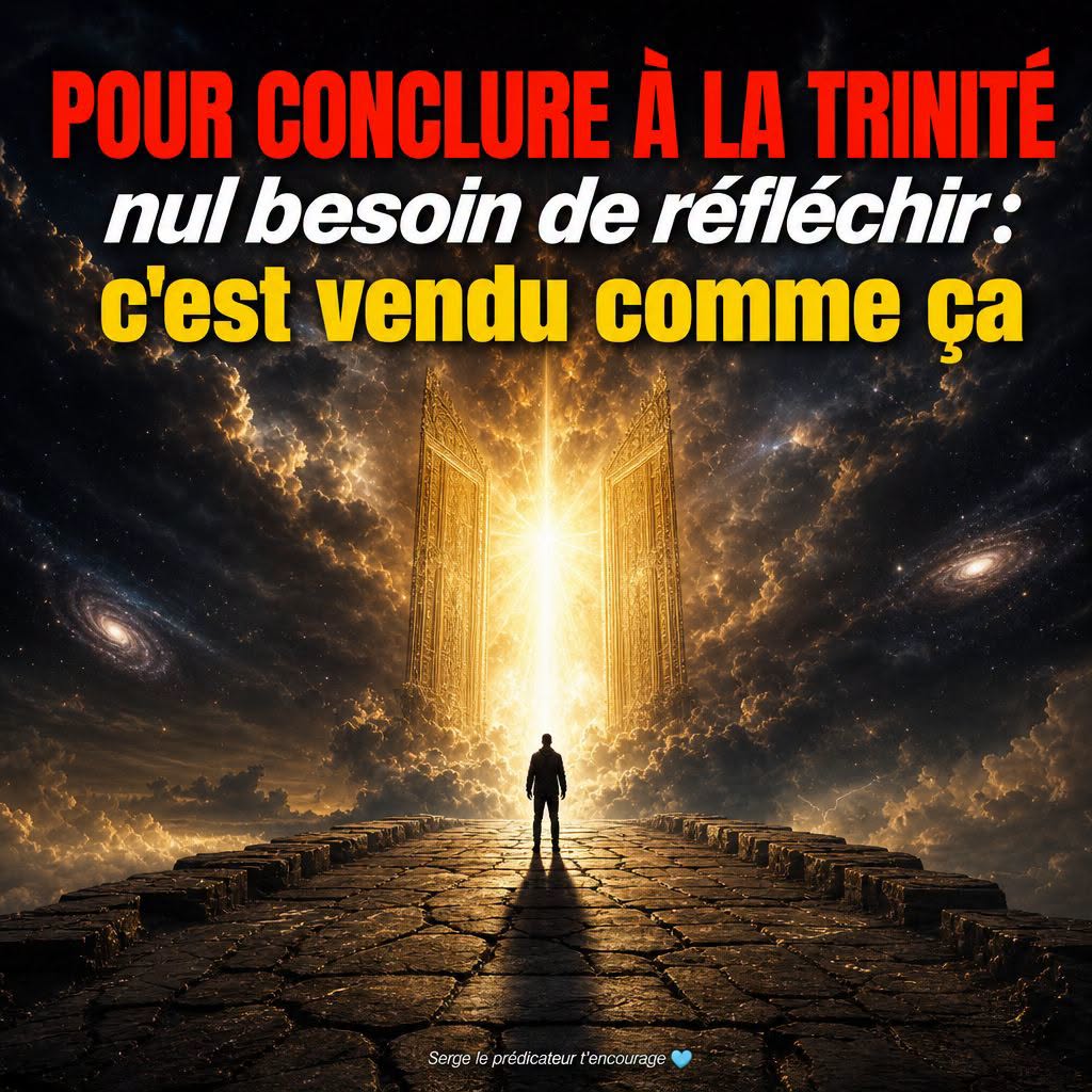 Pour conclure à la Trinité nul besoin de réfléchir