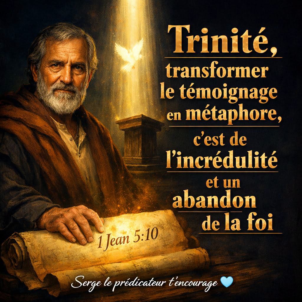 TRINITÉ, transformer le témoignage en métaphore, c'est de l'incrédulité