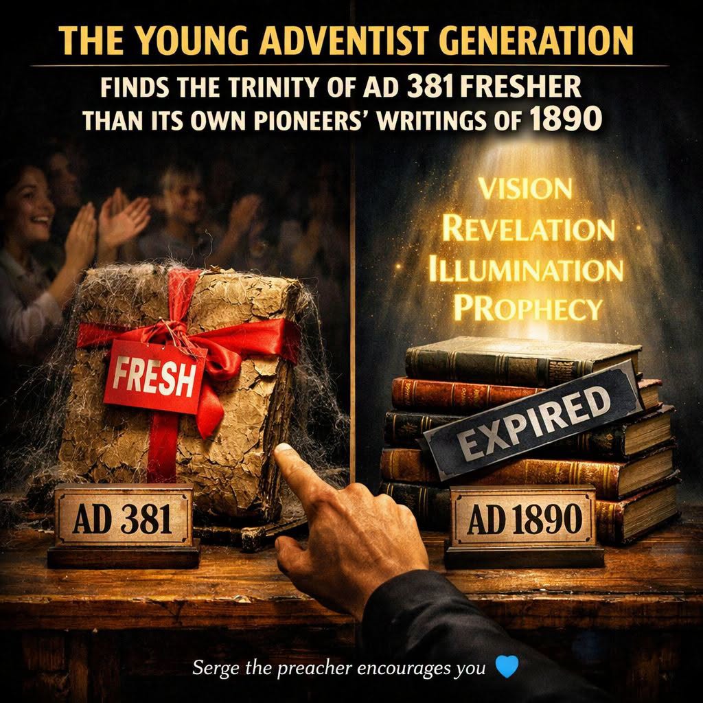 The young Adventist generation finds the old Trinity of AD 381 fresher than the writings of its own pioneers of 1890