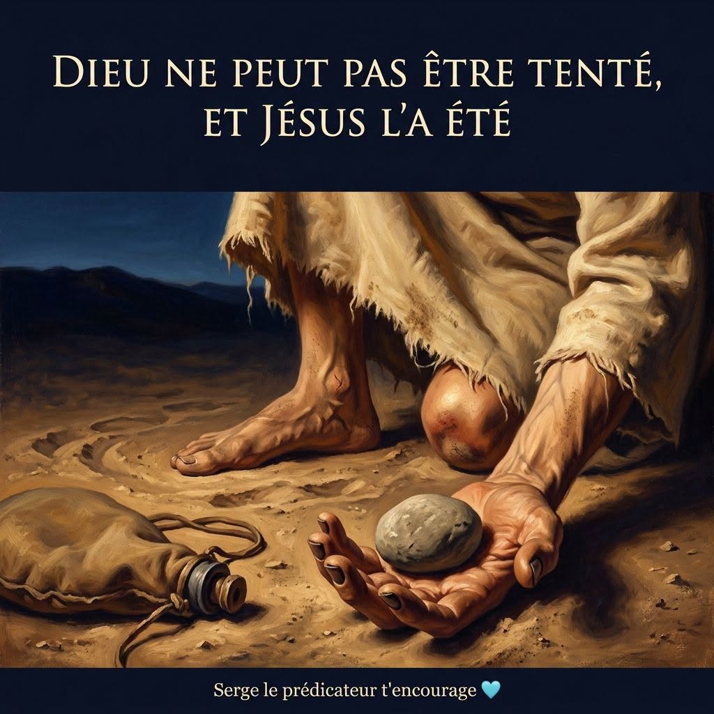 Dieu ne peut pas être tenté, et Jésus l'a été