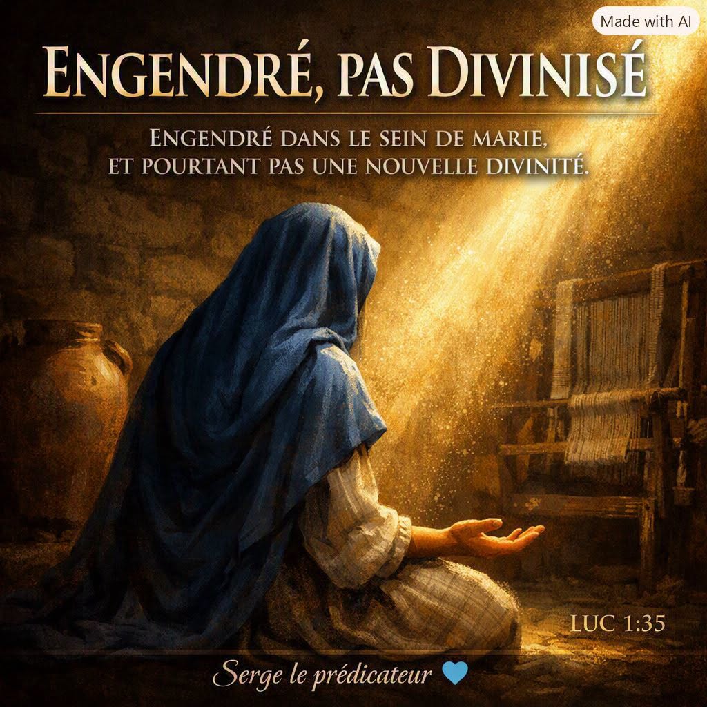 Engendré dans le sein de Marie, et pourtant pas une nouvelle divinité