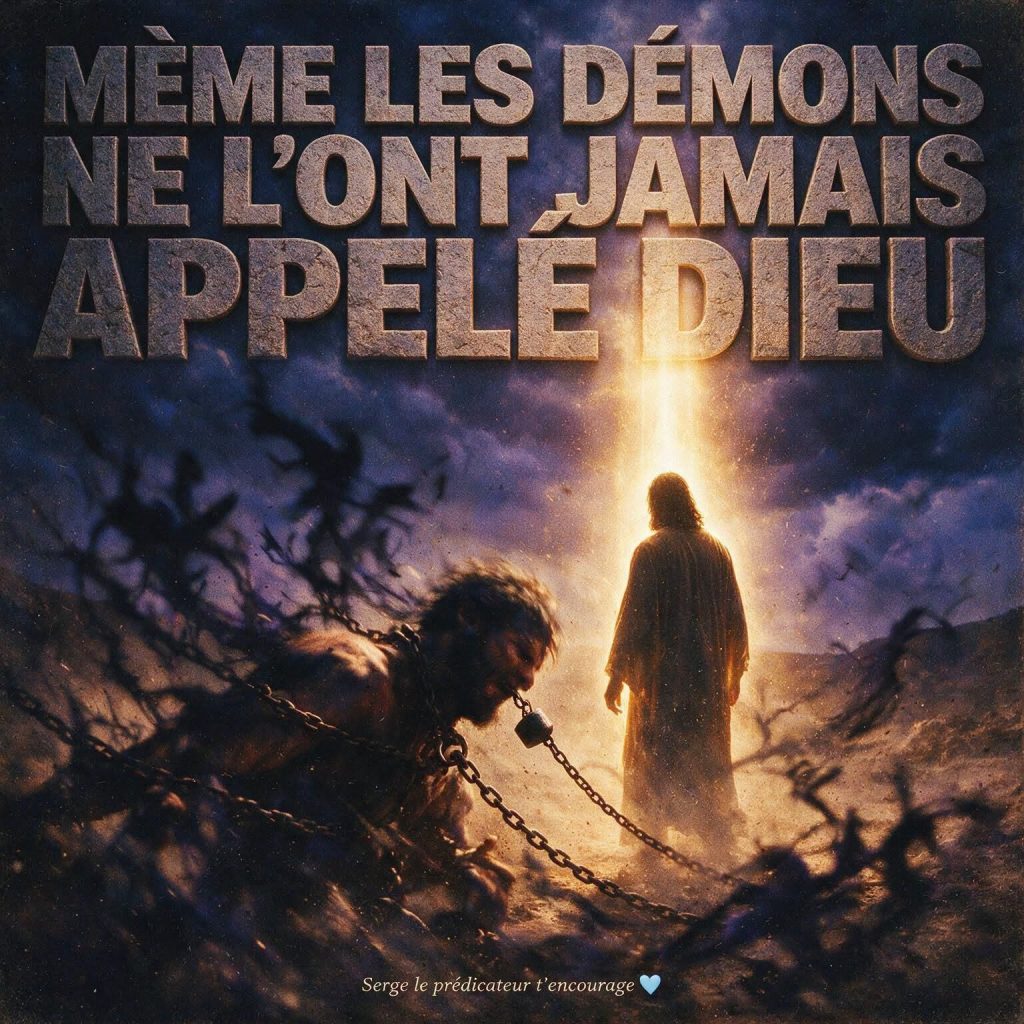 Même les démons ne l'ont jamais appelé Dieu