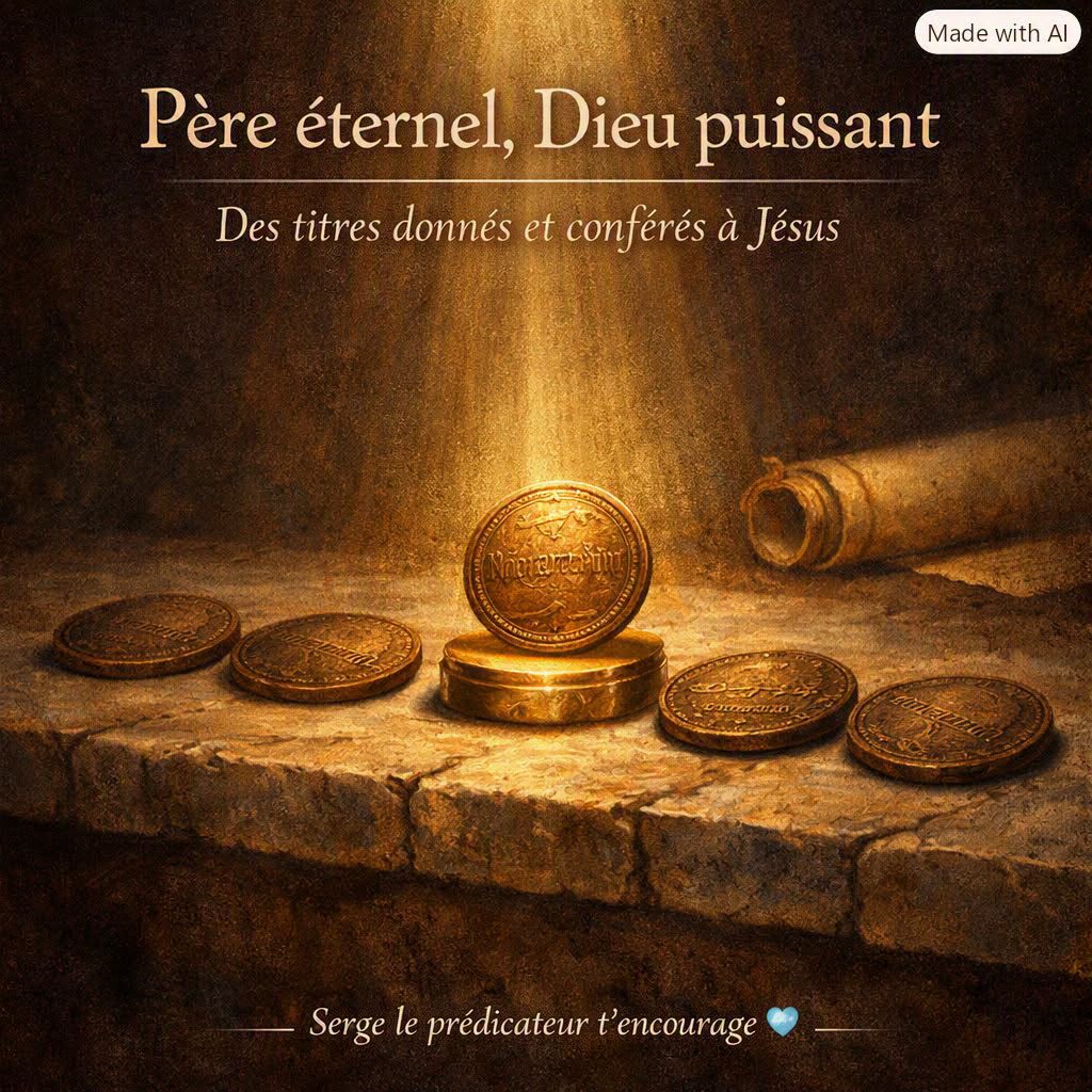 Père éternel, Dieu puissant : Des titres donnés et conférés à Jésus