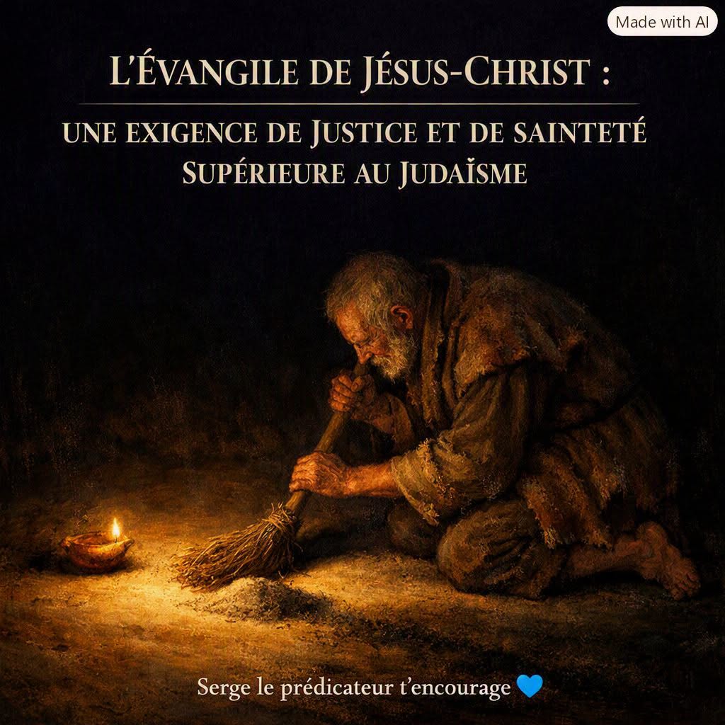 L'Évangile de Jésus-Christ : Une Exigence de Justice et de Sainteté SUPÉRIEURE au Judaïsme