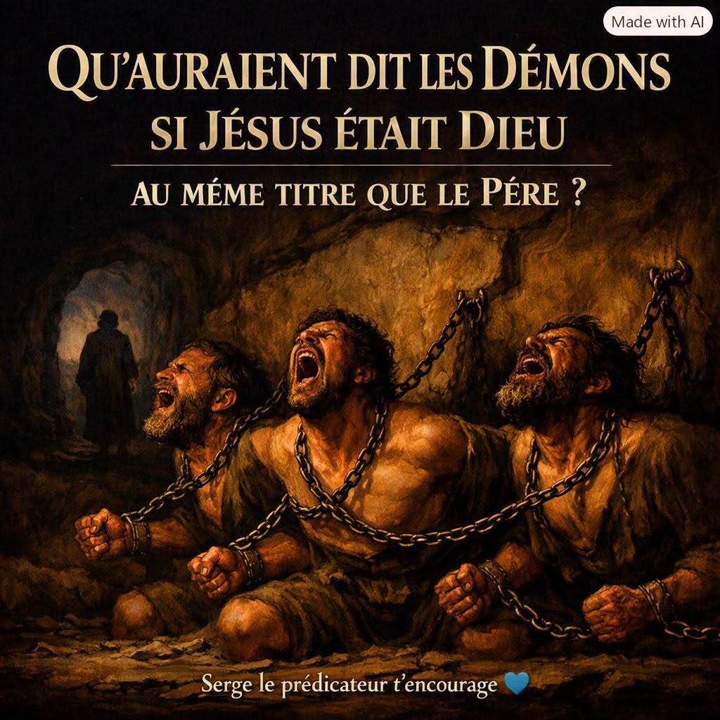 Si Jésus était Dieu au même titre que le Père des cieux, qu'auraient dit les démons à la place de 'Tu es le Fils de Dieu' en Luc 4:41